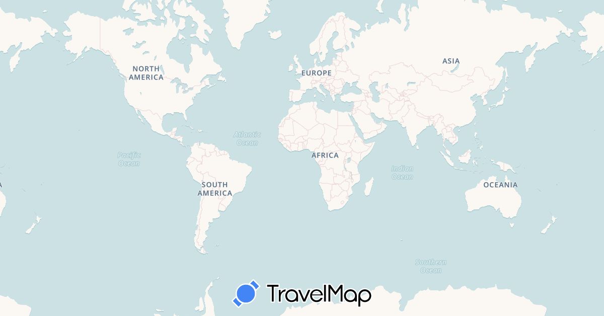 TravelMap itinerary: driving, bus in Canada (North America)